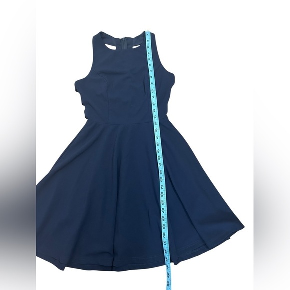 Lulu’s Call Back Navy Blue Backless Cut Out Skater Dress Lined Women’s Sz Small - Picture 14 of 14